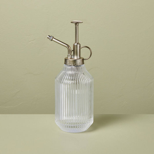 Ribbed Clear Glass Plant Mister