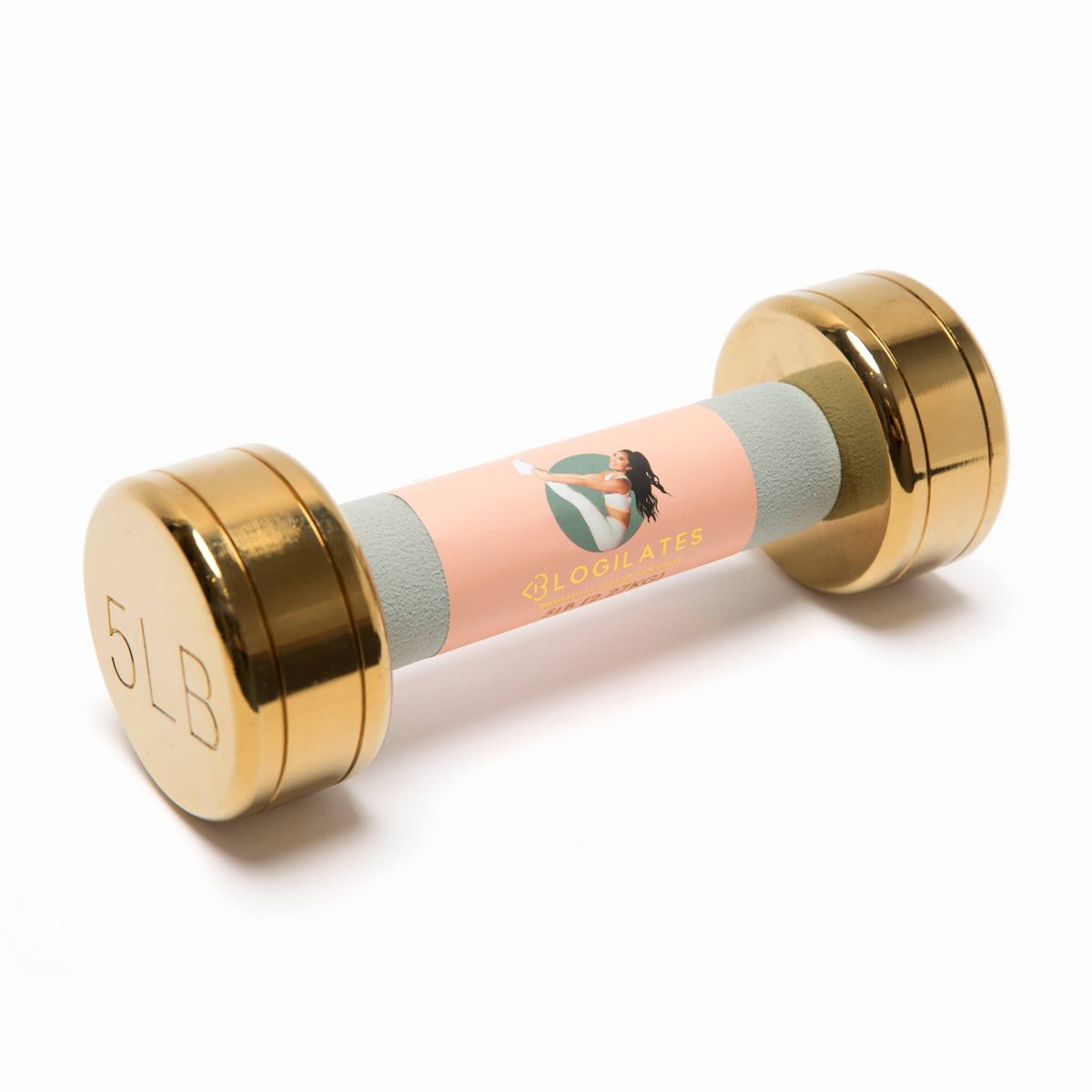 Blogilates Dumbbell - Gold - 5 lb