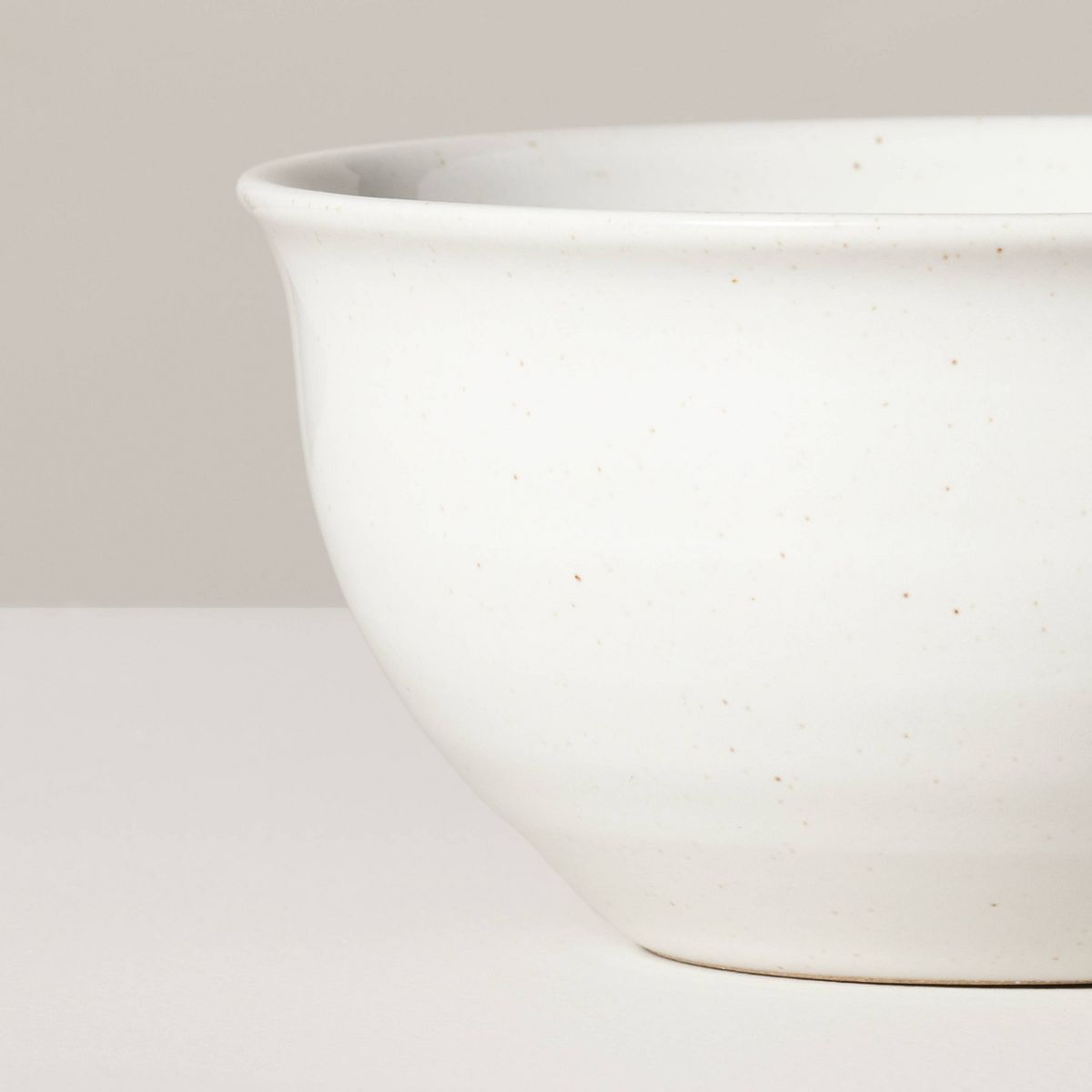 10oz Flared Brim Stoneware Mini Bowl Vintage Cream