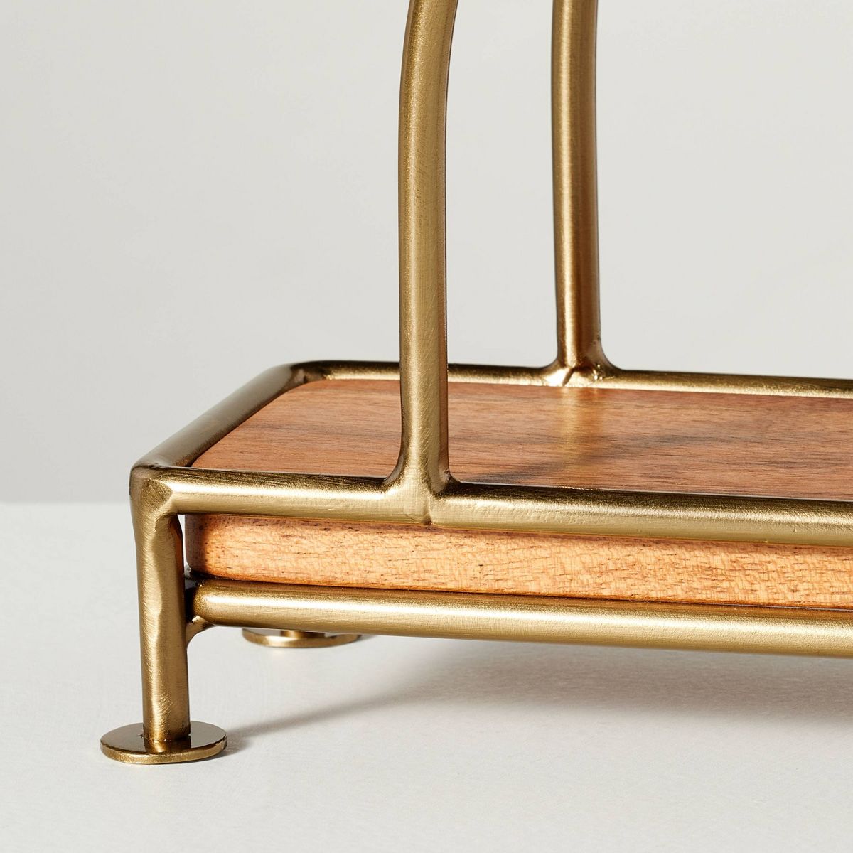 Wood & Brass Napkin Holder