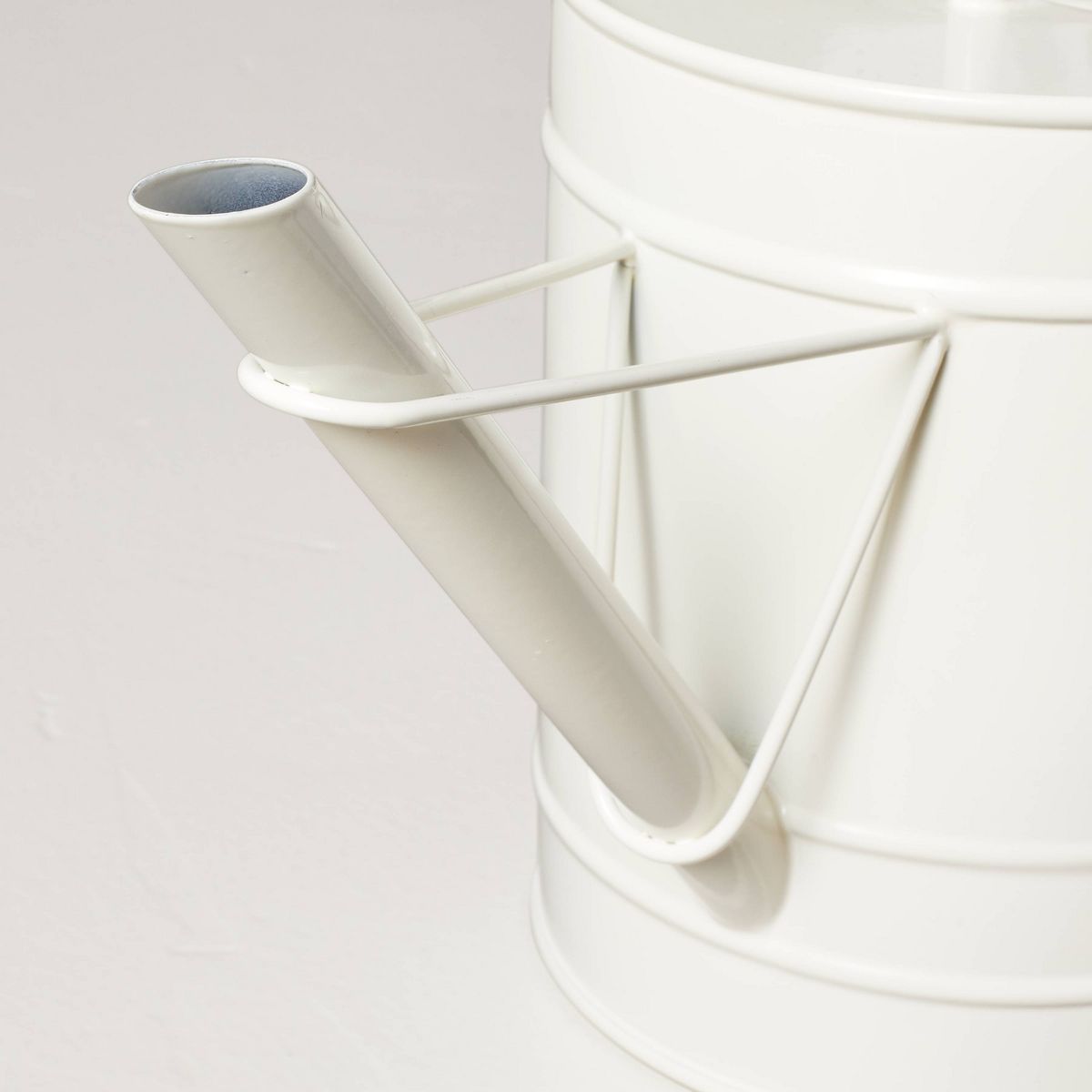 2.88L Painted Metal Watering Can Cream