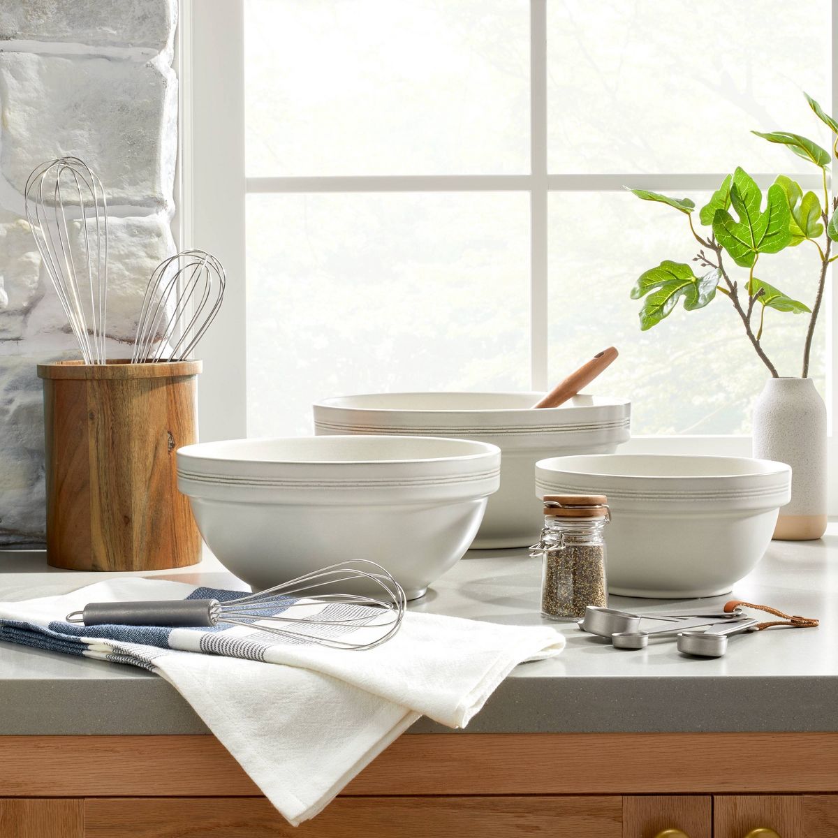 Wooden Utensil Holder
