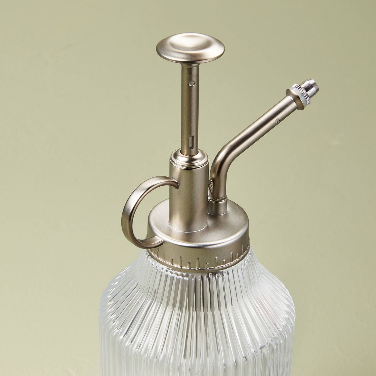 Ribbed Clear Glass Plant Mister